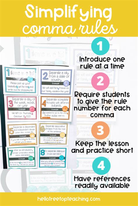 Commas: Quick Rules